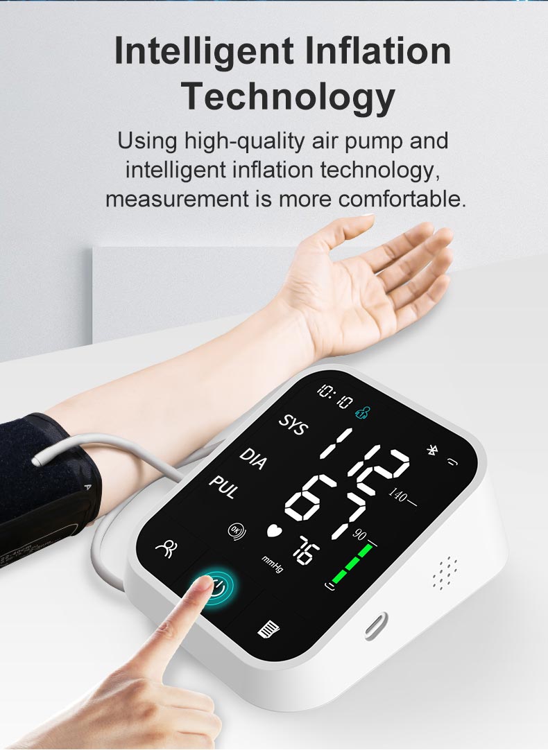 Wrist Blood Pressure Monitors Digital Blood Pressure Machine for Home Use  with Voice LED Backlit Adj