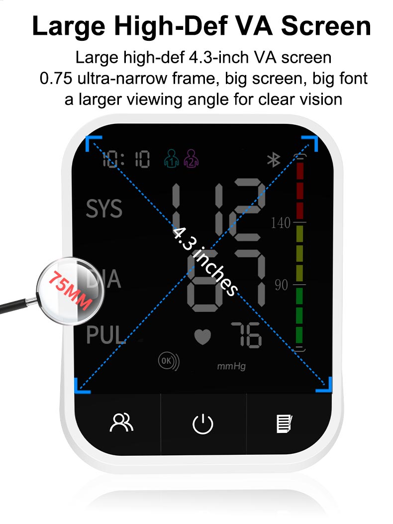 AOJ30C Arm Blood Pressure Monitor Smart Bluetooth Blood Pressure Meter