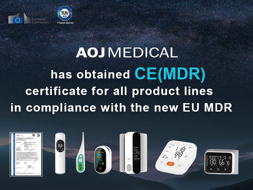 AOJ Medical Receives CE(MDR) Certificate Under the New European Medical Device Regulation